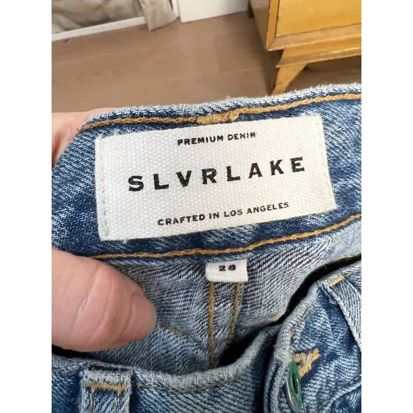 SLVRLAKE London Straight Leg High Rise Ankle Jeans is Sonoma Sz 28